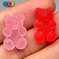 Gummy Bears Red Pink Valentines Day Theme Candy Charms Sugar Coated Flatback Charm 20 Pcs