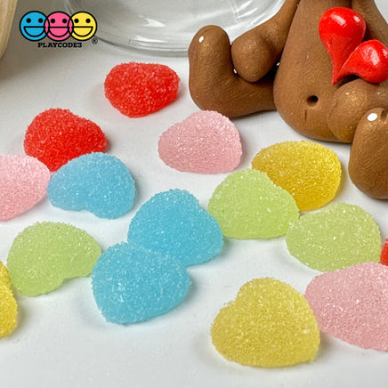 (Update In Progress) Gummy Sugar Coated Heart Shaped Fake Candy Flatback Valentine Charms 15 Pcs 5