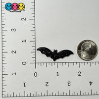 Halloween Black Glitter Bat Holiday Flatback Cabochons Decoden Charm 10 Pcs Playcode3 Llc