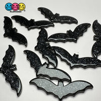 Halloween Black Glitter Bat Holiday Flatback Cabochons Decoden Charm 10 Pcs Playcode3 Llc