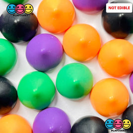 Halloween Faux Chocolate Chips Colors Orange Black Fake Food Realistic Charm Cabochons 24 Pcs