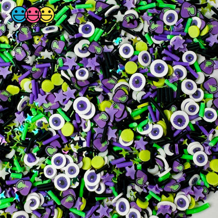 Halloween Galaxy Glitter Purple Eyeball Holiday Confetti Fake Clay Sprinkles Decoden Fimo Jimmies