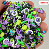 Halloween Galaxy Glitter Purple Eyeball Holiday Confetti Fake Clay Sprinkles Decoden Fimo Jimmies