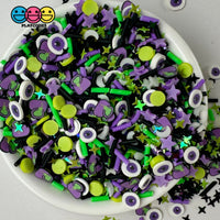 Halloween Galaxy Glitter Purple Eyeball Holiday Confetti Fake Clay Sprinkles Decoden Fimo Jimmies