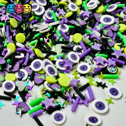 Halloween Galaxy Glitter Purple Eyeball Holiday Confetti Fake Clay Sprinkles Decoden Fimo Jimmies