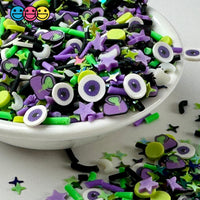 Halloween Galaxy Glitter Purple Eyeball Holiday Confetti Fake Clay Sprinkles Decoden Fimo Jimmies