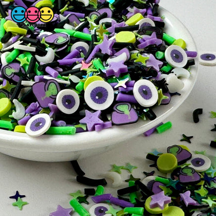 Halloween Galaxy Glitter Purple Eyeball Holiday Confetti Fake Clay Sprinkles Decoden Fimo Jimmies