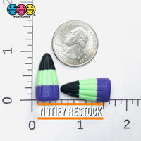 Halloween Holiday Candy Corn 3D Black Purple Green Cabochons Decoden Charm 10 pcs PLAYCODE3 Charm