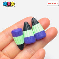 Halloween Holiday Candy Corn 3D Black Purple Green Cabochons Decoden Charm 10 pcs PLAYCODE3 Charm