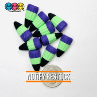 Halloween Holiday Candy Corn 3D Black Purple Green Cabochons Decoden Charm 10 pcs PLAYCODE3 Charm