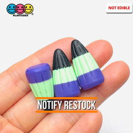 Halloween Holiday Candy Corn 3D Black Purple Green Cabochons Decoden Charm 10 pcs PLAYCODE3 Charm