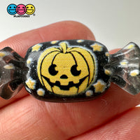 Halloween Holiday Fake Candy Spooky Kawaii Pumpkin Ghost Charm Flat Back Cabochons Decoden Slime