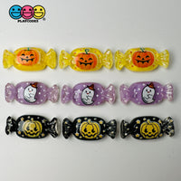Halloween Holiday Fake Candy Spooky Kawaii Pumpkin Ghost Charm Flat Back Cabochons Decoden Slime
