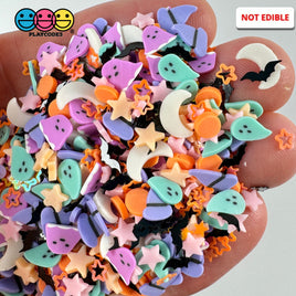 Halloween Holiday Festival Glow In The Dark Ghost Glitter Witch Hat Fake Clay Sprinkles Decoden Fimo