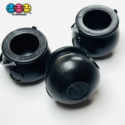 Halloween Holiday Plastic light weight Witches Pot Cauldron with Handle Cabochons Decoden Charm 3 pcs Charm