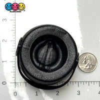 Halloween Holiday Plastic light weight Witches Pot Cauldron with Handle Cabochons Decoden Charm 3 pcs Charm