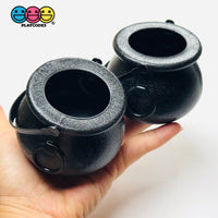 Halloween Holiday Plastic light weight Witches Pot Cauldron with Handle Cabochons Decoden Charm 3 pcs Charm