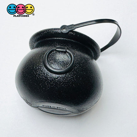 Halloween Holiday Plastic light weight Witches Pot Cauldron with Handle Cabochons Decoden Charm 3 pcs Charm