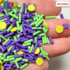 Halloween Holiday Purple Green Multicolor Fake Clay Sprinkles Decoden Fimo Jimmies Playcode3 Llc