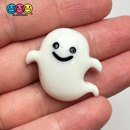 Halloween Holiday White Ghost Spooky Flatback Cabochons Decoden Charm 10 Pcs Playcode3 Llc