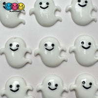 Halloween Holiday White Ghost Spooky Flatback Cabochons Decoden Charm 10 Pcs Playcode3 Llc