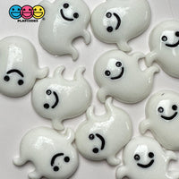 Halloween Holiday White Ghost Spooky Flatback Cabochons Decoden Charm 10 Pcs Playcode3 Llc