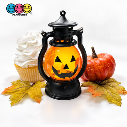 Halloween Jack O Lantern Light Up Lantern with Handle Fall Decoration - Fake Food