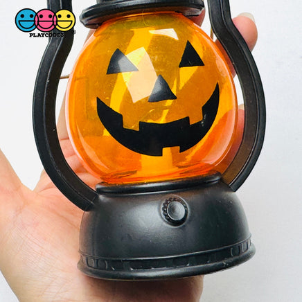 Halloween Jack O Lantern Light Up Lantern with Handle Fall Decoration - Fake Food