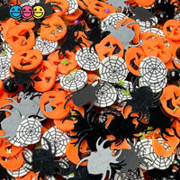5Mm/10Mm Halloween Jack-O-Lantern Spider Glitter Fake Clay Sprinkles Decoden Fimo Jimmies Playcode3