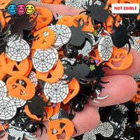 5Mm/10Mm Halloween Jack-O-Lantern Spider Glitter Fake Clay Sprinkles Decoden Fimo Jimmies Playcode3