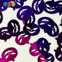 Halloween Purple Jack-O-Lanterns Pumpkin Spooky Glitter Plastic Decoden Table Funfetti Playcode3 Llc