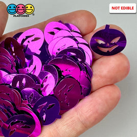Halloween Purple Jack-O-Lanterns Pumpkin Spooky Glitter Plastic Decoden Table Funfetti Playcode3 Llc