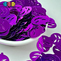 Halloween Purple Jack-O-Lanterns Pumpkin Spooky Glitter Plastic Decoden Table Funfetti Playcode3 Llc