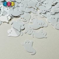 Halloween White Ghost Spooky Glitter Plastic Decoden Table Funfetti