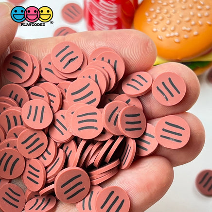 Hamburger Fimo Slices Polymer Clay Fake Sprinkles Fast Food Burger Funfetti Confetti 10/5 Mm 10