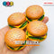 Hamburger Realistic Burgers Charms Cabochons Fake Food Miniature 4 pcs Charm