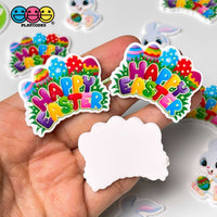Happy Easter Theme Bunny Rabbit Eggs Planars Holiday Planar Decoden 10 Pcs