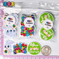 Happy Easter Theme Bunny Rabbit Eggs Planars Holiday Planar Decoden 10 Pcs
