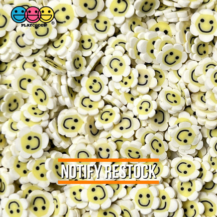 Happy Face Flower Fimo Slices Fake Clay Sprinkles Decoden Jimmies 20 Grams Sprinkle