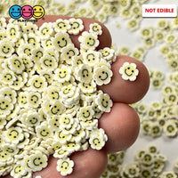 Happy Face Flower Fimo Slices Fake Clay Sprinkles Decoden Jimmies Sprinkle