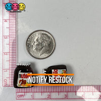Hazelnut Spread Jar Miniature Can Dollhouse Fake Mini Charm Cabochons 10 Pcs