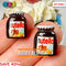 Hazelnut Spread Jar Miniature Can Dollhouse Fake Mini Charm Cabochons 10 Pcs
