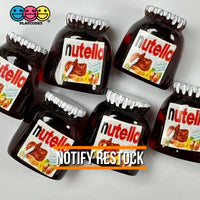 Hazelnut Spread Jar Miniature Can Dollhouse Fake Mini Charm Cabochons 10 Pcs