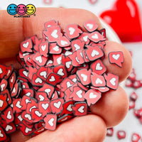 Heart Comic Book Speech Bubble Fimo Faux Sprinkle Mix Valentines Day Fake Bake Funfetti
