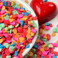 Heart Shape Fimo Rainbow Fake Clay Sprinkles Decoden Jimmies Funfetti Sprinkle