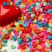 Heart Shape Fimo Rainbow Fake Clay Sprinkles Decoden Jimmies Funfetti Sprinkle