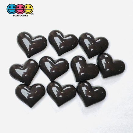 Heart Shape Flatback Charm Mini Valentine Red Peach Pink Chocolate Valentine’s Day Cabochons 9/10