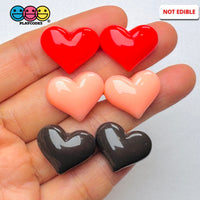 Heart Shape Flatback Charm Mini Valentine Red Peach Pink Chocolate Valentine’s Day Cabochons 9/10