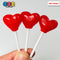 Heart Shape Lollipops Red Inlove Fake Candy Charm Valentines Day Charms Cabochons 10 Pcs Playcode3