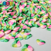 Heart Shape Spring Summer Flower Multi Color Mixes St Patrick Garden Fake Clay Sprinkles Decoden